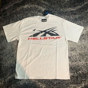 Hellstar Capsule 10 Big Logo White & Red T-Shirt Men’s Size Large